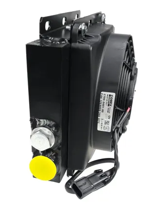 Oljekjøler 80 L/min 12 V DC sugevifte Maks. 27 bar ,3/4" BSP tilslutning